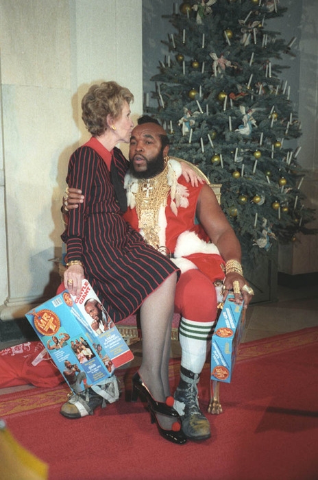 mr. t and nancy reagan