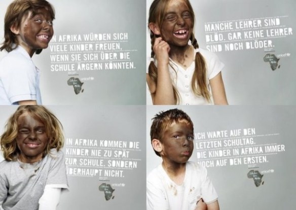 unicef blackface
