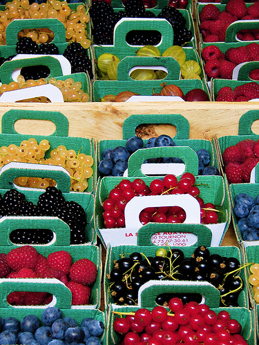 boxes of berries