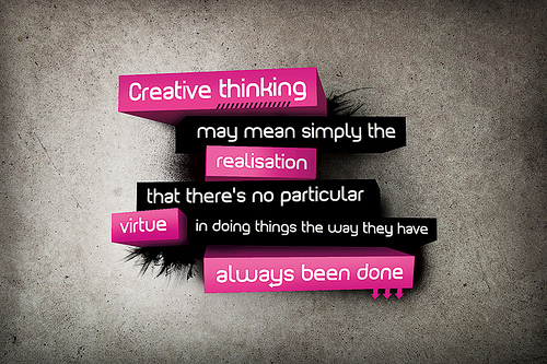 creative thinking...realization