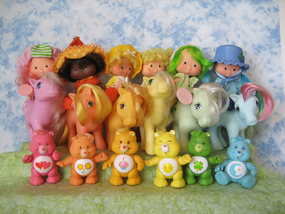 mlp, care bears, strawberry shortcake omg!