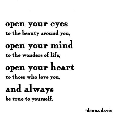 open your eyes to the beauty around you