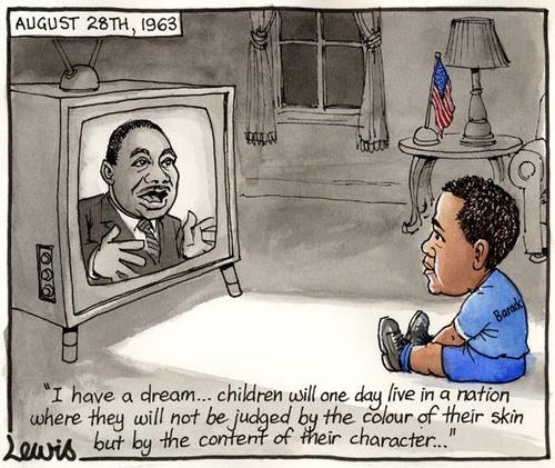 mlk baby obama