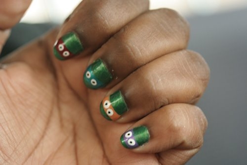 tmnt nails painted