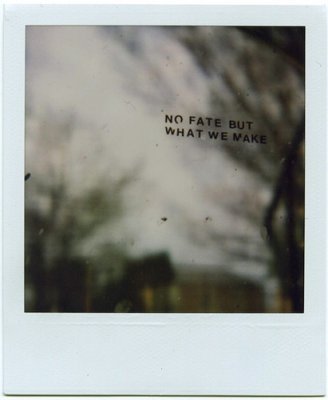 no fate but what we make