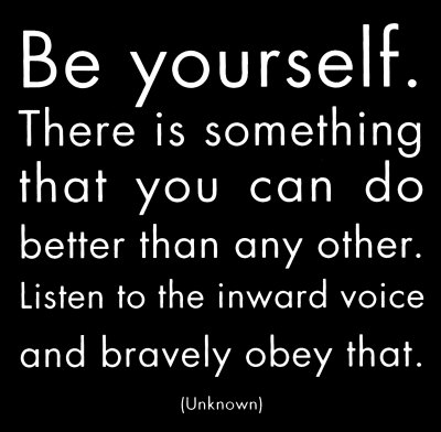 be yourself